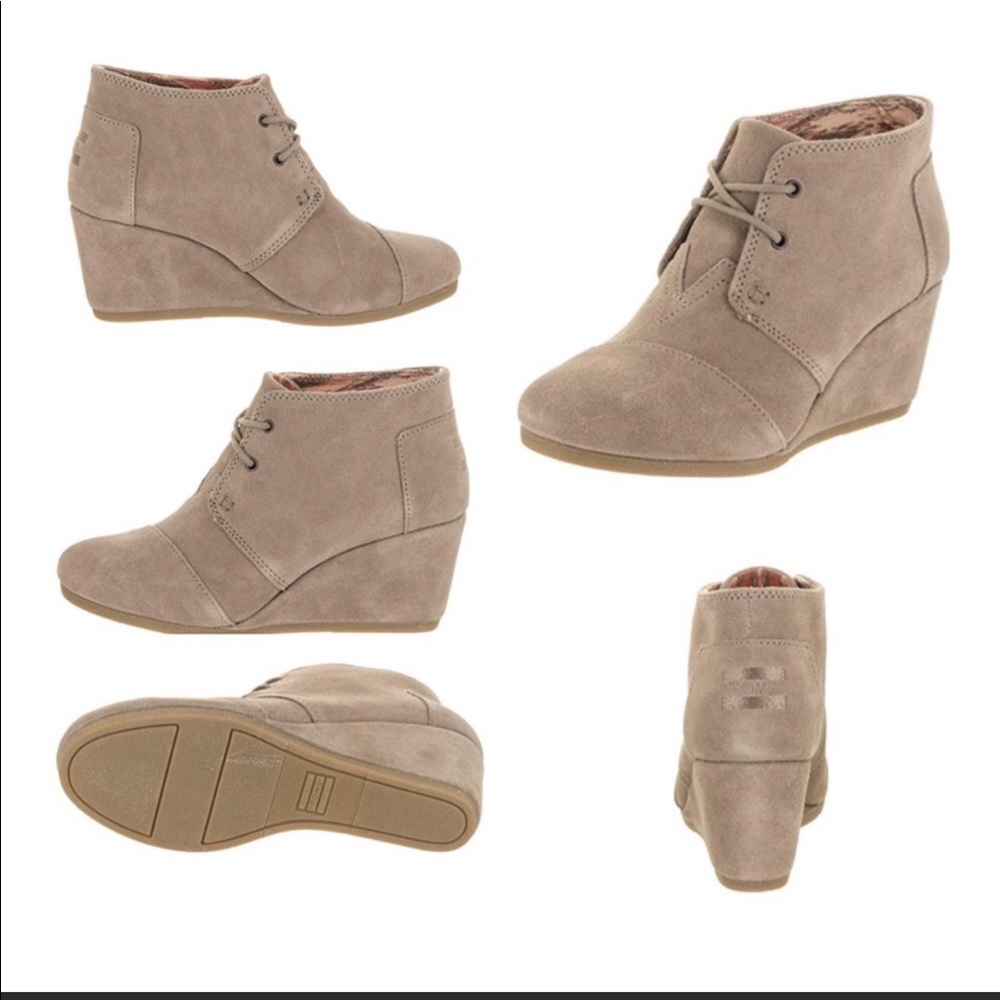 Toms wedge booties
